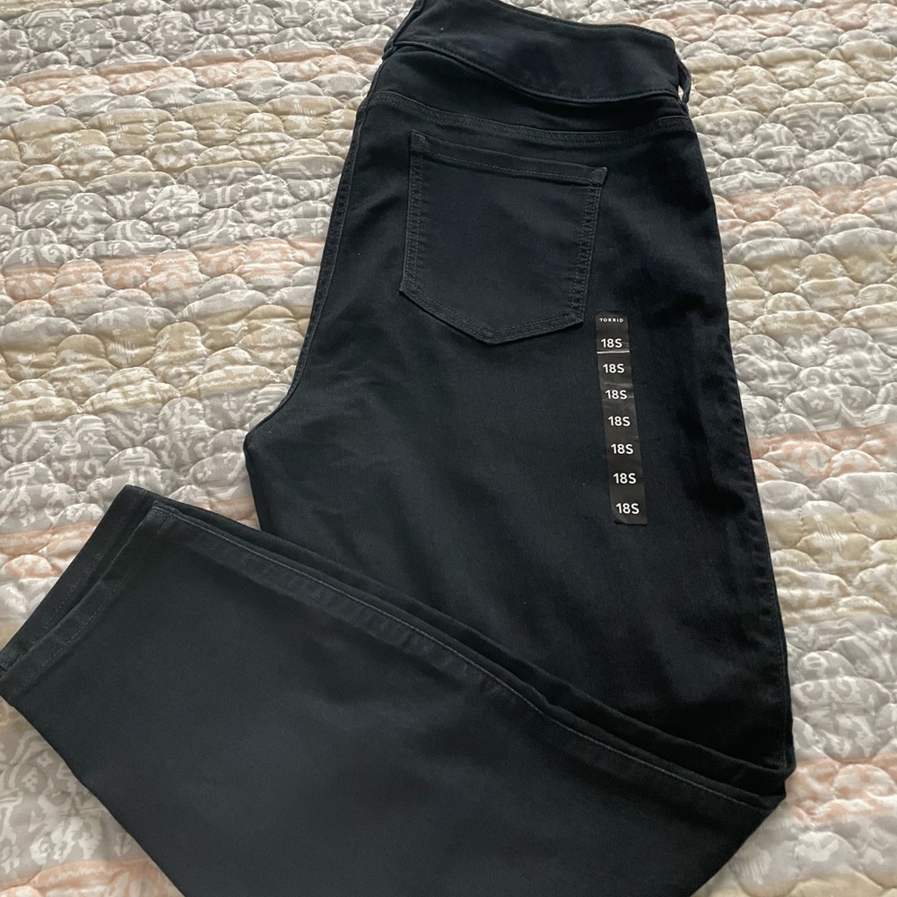 Torrid black jeggins. New with tags